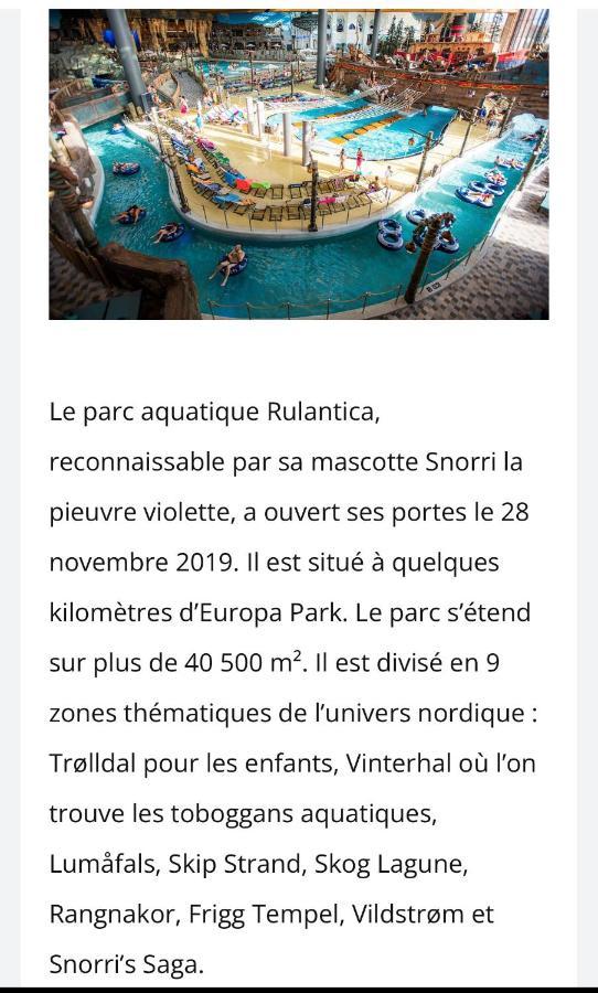 Апартаменты Location Mh Situee A 15 Mn D Europa Park Et Rulantika Boofzheim Экстерьер фото